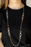 Have I Made Myself Clear? - Gold Necklace - Paparazzi Accessories