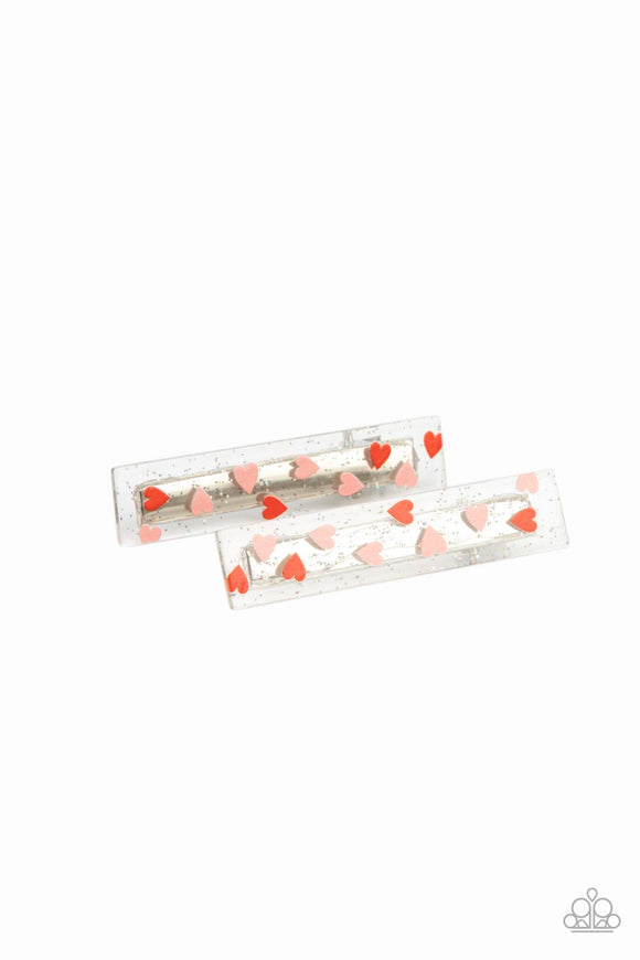 Color Me Cupid - Multi Hair Clip - Paparazzi Accessories