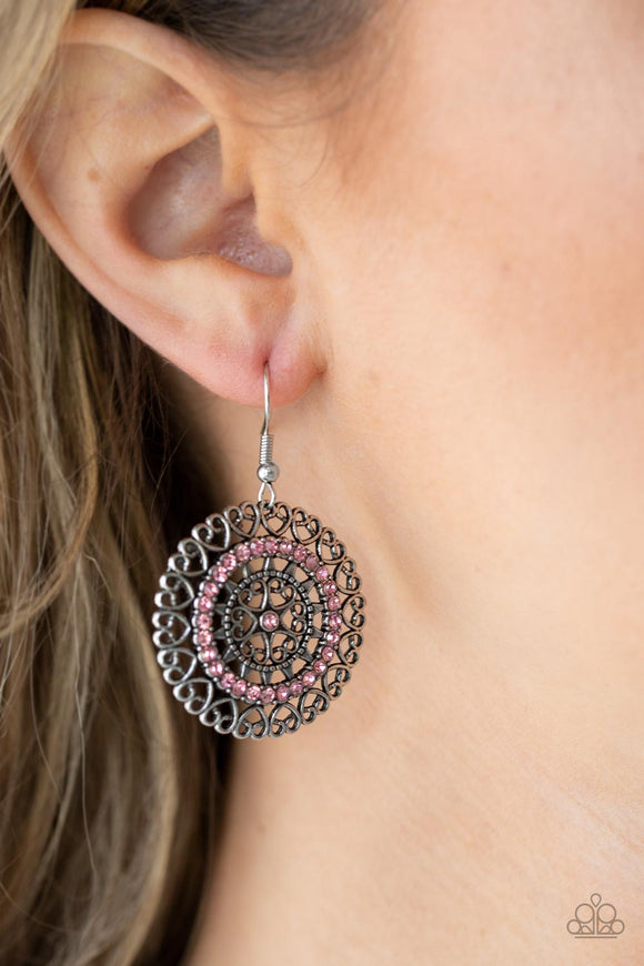 Fairytale Finale - Pink Earrings - Paparazzi Accessories