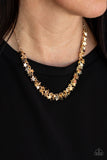 Starry Anthem - Gold Necklace - Paparazzi Accessories