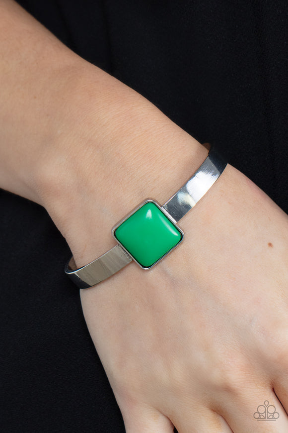 Prismatically Poppin - Green Bracelet - Paparazzi Accessories