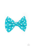 polka-dot-delight-blue-hair clip-paparazzi-accessories