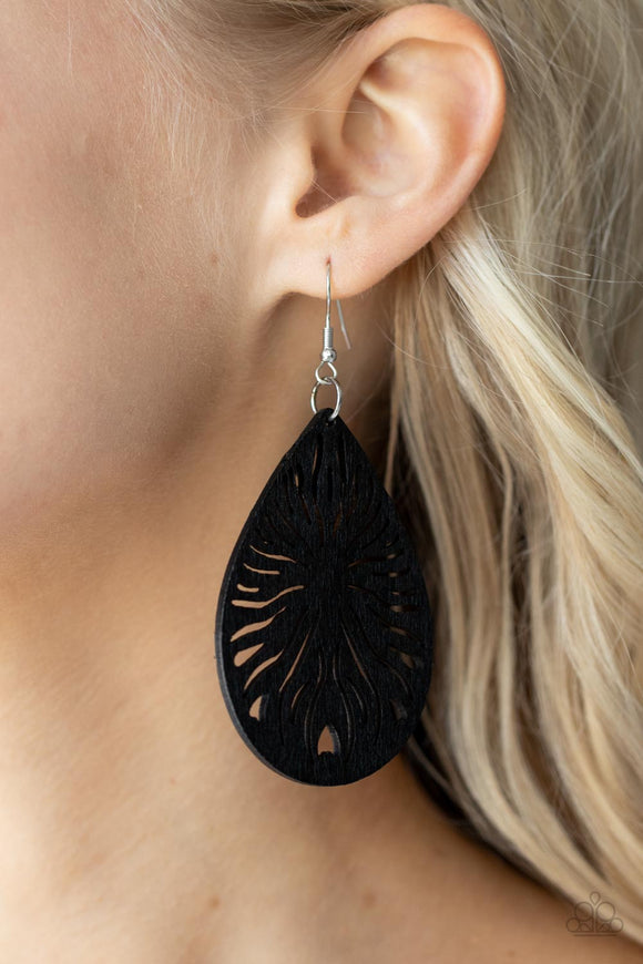 Sunny Incantations - Black Earrings - Paparazzi Accessories