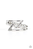 5th Avenue Flash - Silver Ring - Paparazzi Accessories Ring Bedazzle Me Pretty Mobile Fashion Boutique