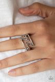 5th Avenue Flash - Silver Ring - Paparazzi Accessories Ring Bedazzle Me Pretty Mobile Fashion Boutique