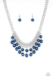 5th Avenue Fleek - Blue Necklace - Paparazzi Accessories Necklace Bedazzle Me Pretty Mobile Fashion Boutique