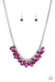 5th Avenue Flirtation - Purple Necklace - Paparazzi Accessories Necklace Bedazzle Me Pretty Mobile Fashion Boutique