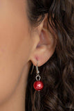 5th Avenue Romance - Red Necklace - Paparazzi Accessories Necklace Bedazzle Me Pretty Mobile Fashion Boutique