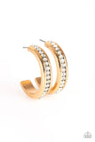 5th Avenue Fashionista - Gold Earrings - Paparazzi Accessories - Bedazzle Me Pretty Mobile Fashion Boutique