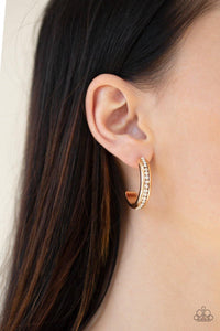 5th Avenue Fashionista - Gold Earrings - Paparazzi Accessories - Bedazzle Me Pretty Mobile Fashion Boutique