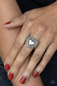 Southern Soulmate - Brass Ring - Paparazzi Accessories