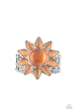 blossoming-sunbeams-orange-ring-paparazzi-accessories