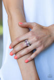 Daintily Dreamy - Pink Ring - Paparazzi Accessories