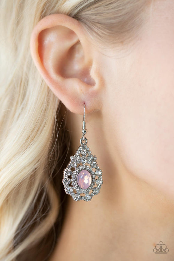 Celestial Charmer - Pink Earrings - Paparazzi Accessories