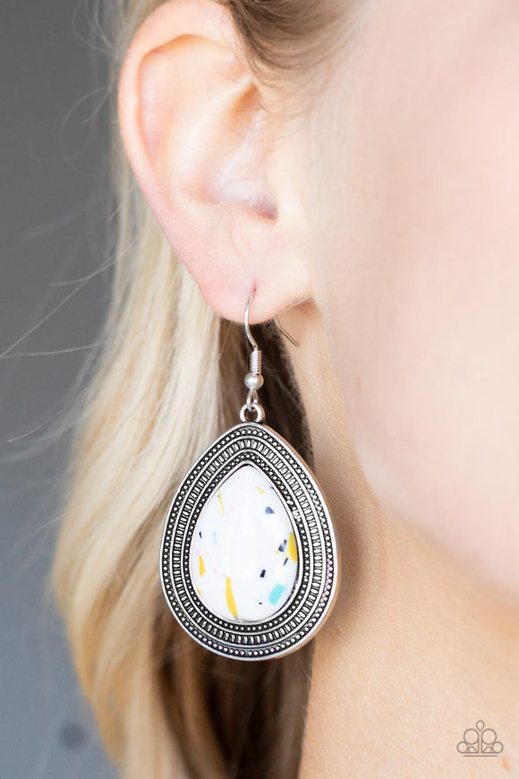 Terrazzo Tundra - Multi Earrings - Paparazzi Accessories