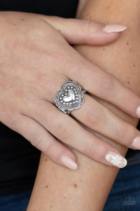 Southern Soulmate - Silver Ring - Paparazzi Accessories