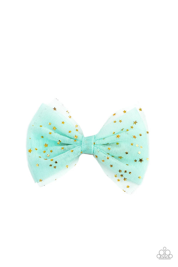 Twinkly Tulle - Green Hair Clip - Paparazzi Accessories