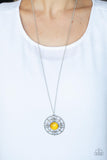 Celestial Compass - Yellow Necklace - Paparazzi Accessories