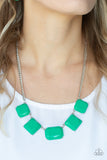 Instant Mood Booster - Green Necklace - Paparazzi Accessories