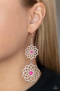 Posh Posy - Pink Earrings - Paparazzi Accessories