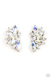 instant-iridescence-white-post earrings-paparazzi-accessories
