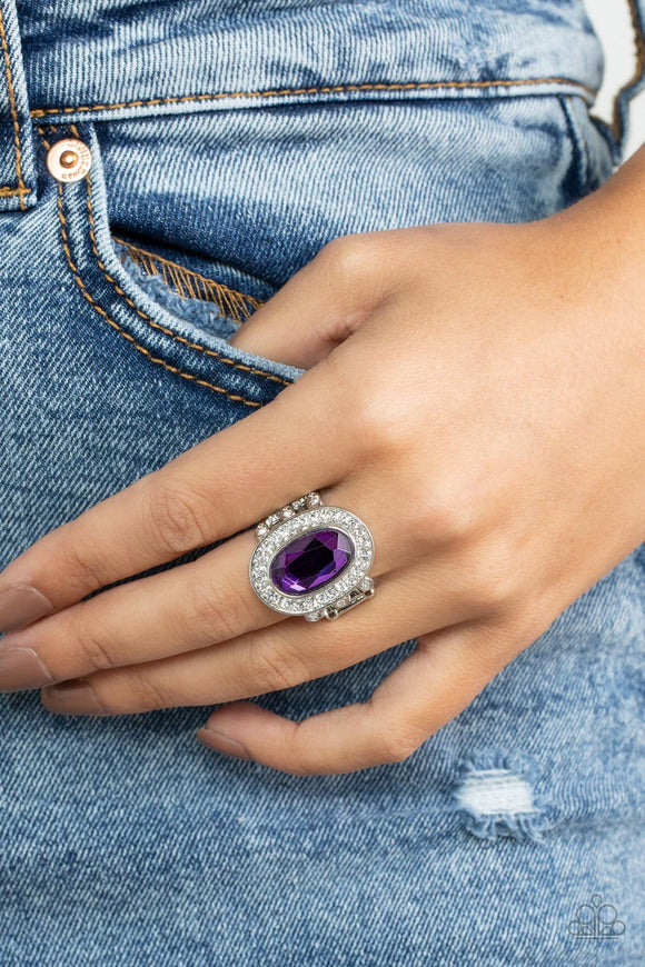 Always OVAL-achieving - Purple Ring - Paparazzi Accessories