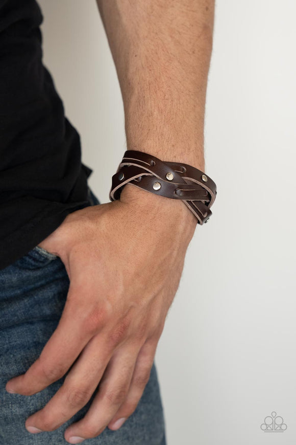 Rugged Roundup - Brown Bracelet - Paparazzi Accessories