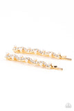 Ballroom Banquet - Gold Hair Clip - Paparazzi Accessories