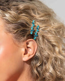 Bubbly Ballroom - Blue Hair Clip - Paparazzi Accessories