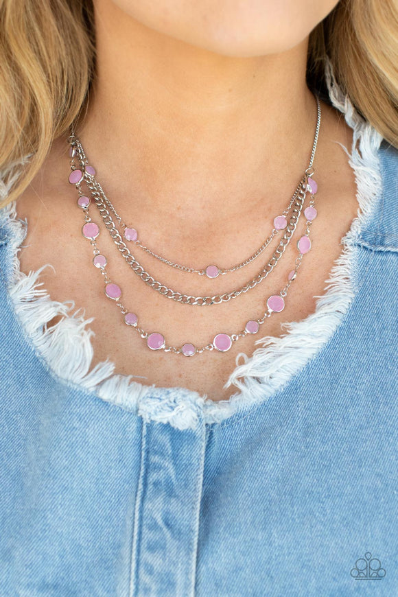 Goddess Getaway - Pink Necklace - Paparazzi Accessories