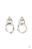 dynamically-linked-silver-post earrings-paparazzi-accessories
