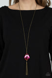 Interstellar Solstice - Brass Necklace - Paparazzi Accessories