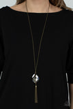 Interstellar Solstice - Brass Necklace - Paparazzi Accessories