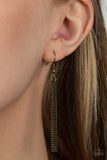Interstellar Solstice - Brass Necklace - Paparazzi Accessories