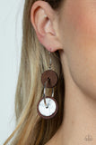 Artisanal Aesthetic - White Earrings - Paparazzi Accessories