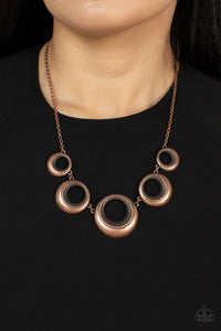 Solar Cycle - Copper Necklace - Paparazzi Accessories