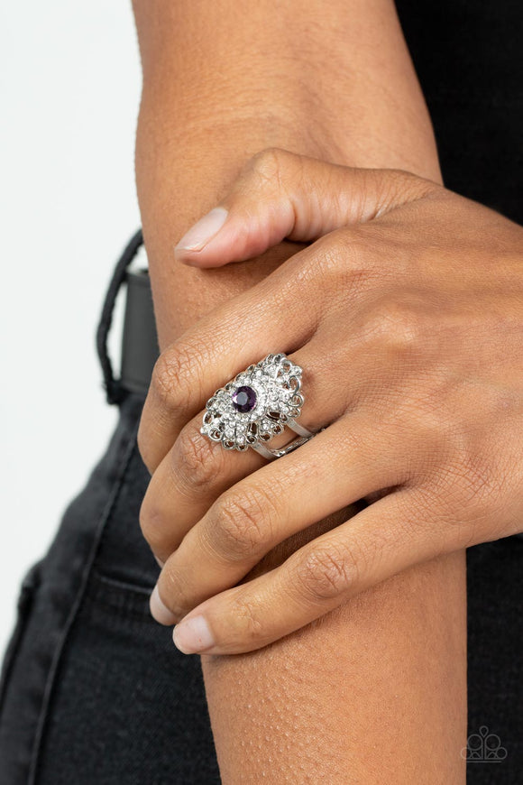 Dining with Royalty - Purple Ring - Paparazzi Accessories