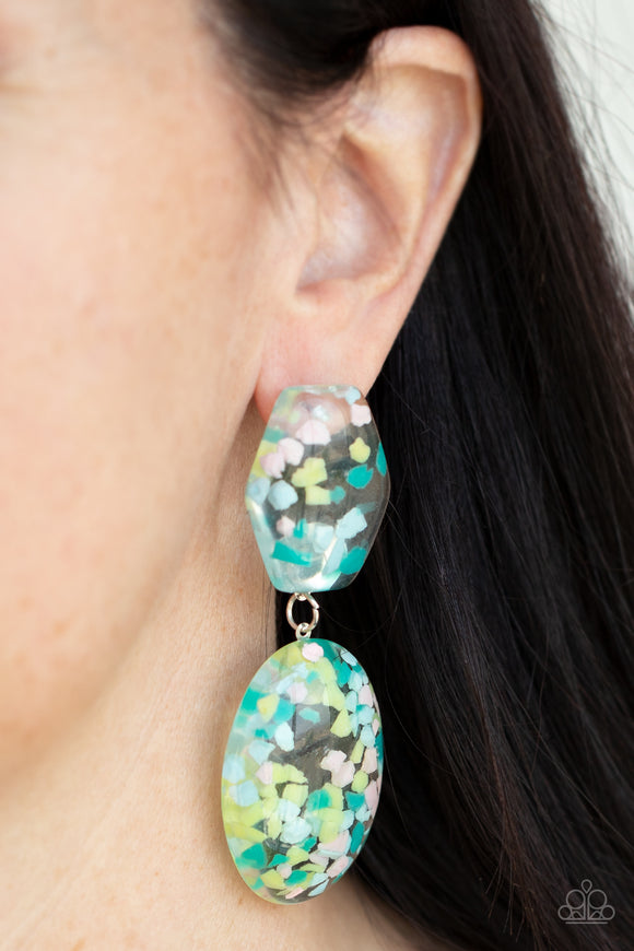 Flaky Fashion - Multi Post Earrings - Paparazzi Accessories