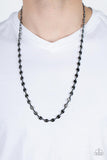 Come Out Swinging - Black Mens Necklace - Paparazzi Accessories