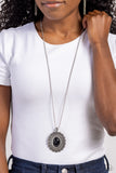 Mesa Medallion - Black Necklace - Paparazzi Accessories