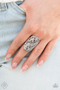 Pier Paradise - Silver Ring - Paparazzi Accessories