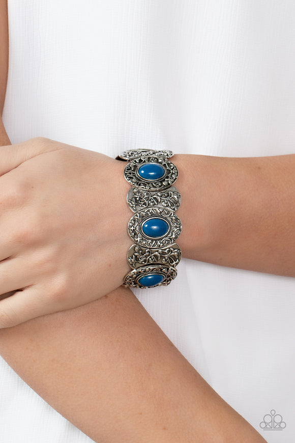 Versailles Vineyard - Blue Bracelet - Paparazzi Accessories