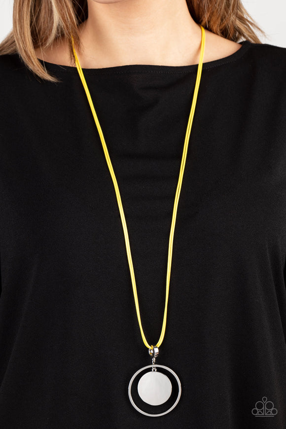 Rural Reflection - Yellow Necklace - Paparazzi Accessories