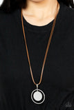 Rural Reflection - Brown Necklace - Paparazzi Accessories