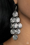 How CHIME Flies - Silver Earrings - Paparazzi Accessories