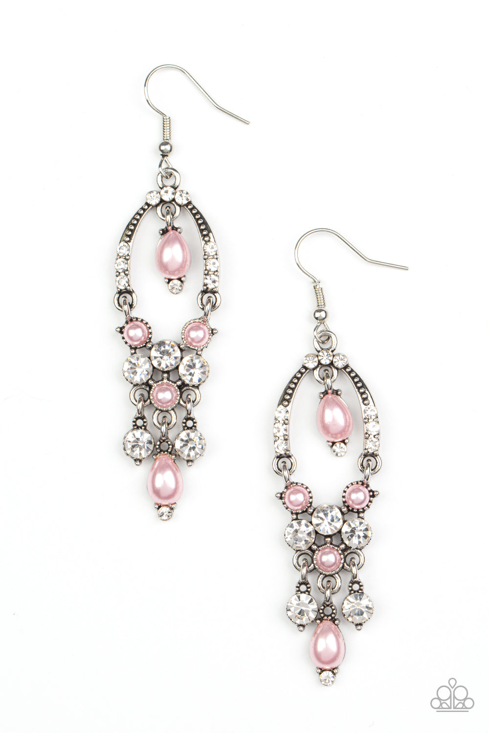Petal Sea Glass Earring (Pale Pink) – Namrata Kedia Design