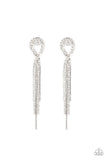 luxury-lasso-white-post earrings-paparazzi-accessories