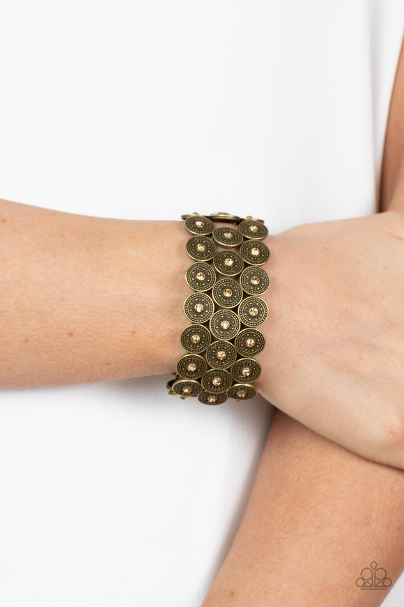 Forgotten Treasure - Brass Bracelet - Paparazzi Accessories