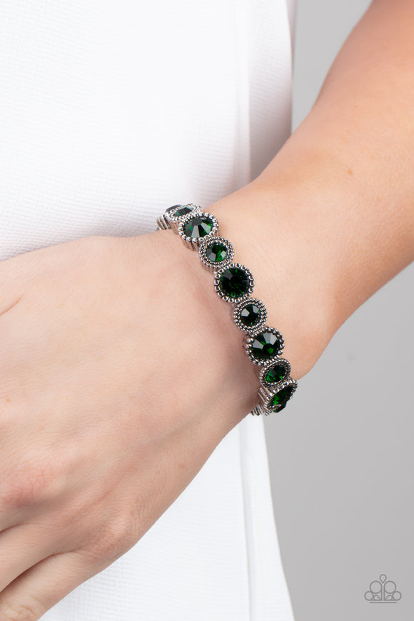 Phenomenally Perennial - Green Bracelet - Paparazzi Accessories