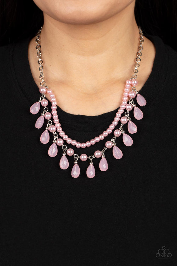 Dreamy Destination Wedding - Pink Necklace - Paparazzi Accessories